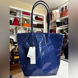 Lacoste Royal Blue Tote Bag Vertical